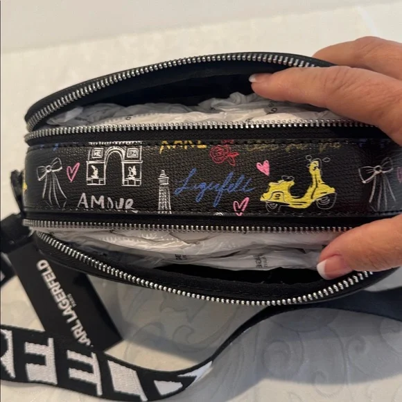 Karl Lagerfeld Multicolor Graphic Crossbody Bag - Picture 6 of 13